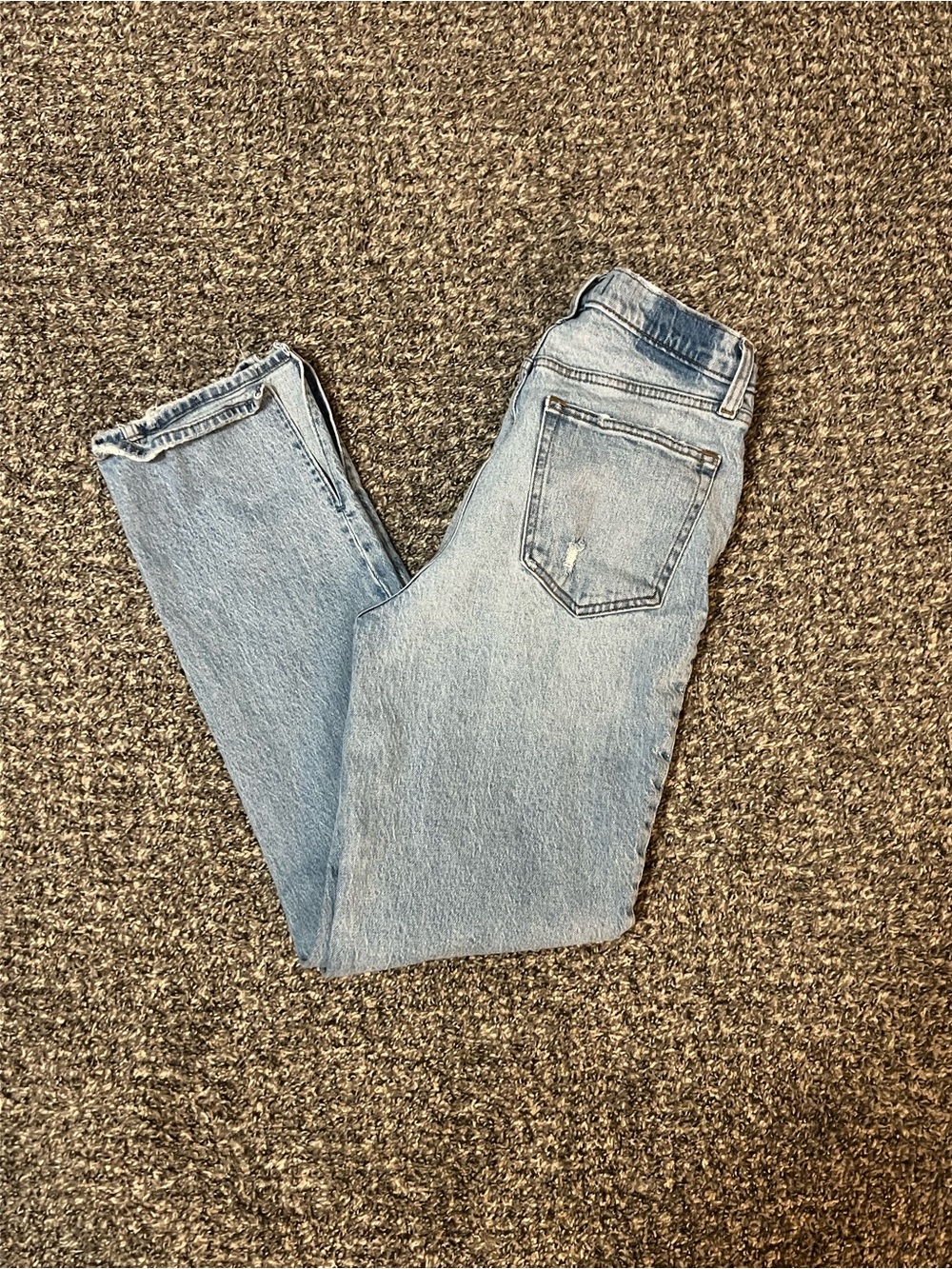 Abercrombie & Fitch Light Blue High Rise '90s Straight Jeans